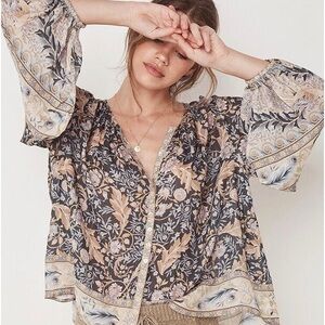 THE OASIS BLOUSE IN NIGHTSHADE BY SPELL & THE GYPSY